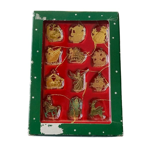 Vintage Kurt Adler Miniature Gold Christmas Ornaments, Holiday Collectibles - Picture 13 of 13
